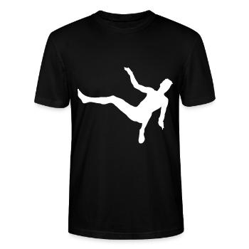 Blob d’eau - T-shirt bio CRAFTER Stanley Stella Unisexe - noir - Devant - Alina (178cm) & Michal (187cm)