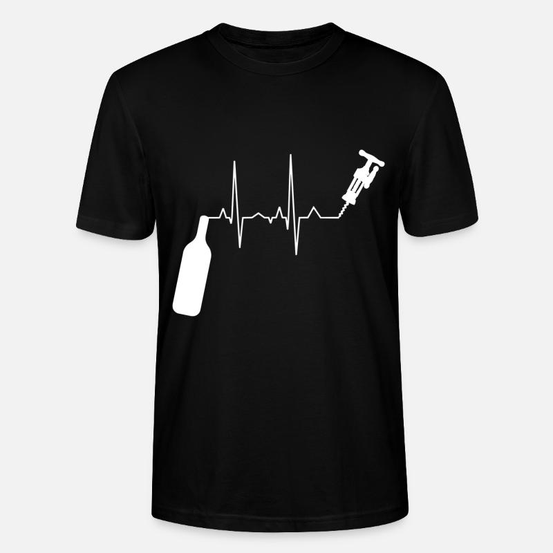 Wine Drinker Wine Winemaker Wine Lover Idea - Stanley/Stella CRAFTER Unisex Organic T-Shirt - black