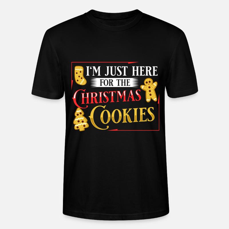 Biscuits de Noël Biscuits Cuisson Biscuits de Noël - T-shirt bio CRAFTER Stanley Stella Unisexe - noir