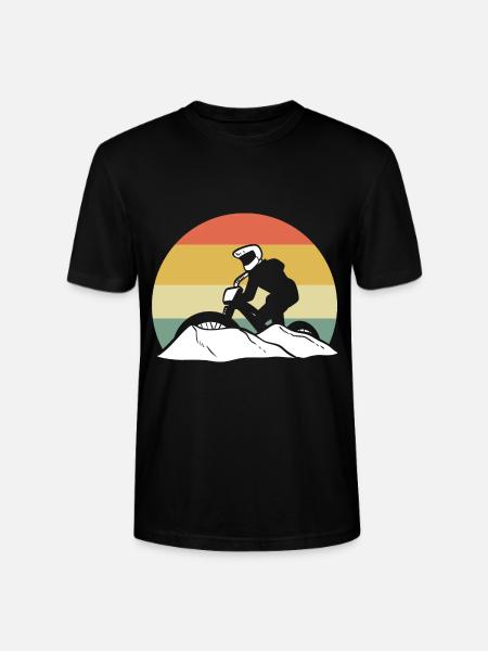 Mountainbiking Berg Fahrrad - Stanley/Stella Unisex Bio-T-Shirt CRAFTER - Schwarz