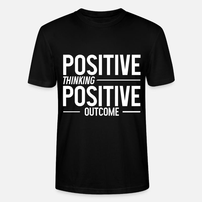 Pensée positive Résultat positif 2 - T-shirt bio CRAFTER Stanley Stella Unisexe - noir