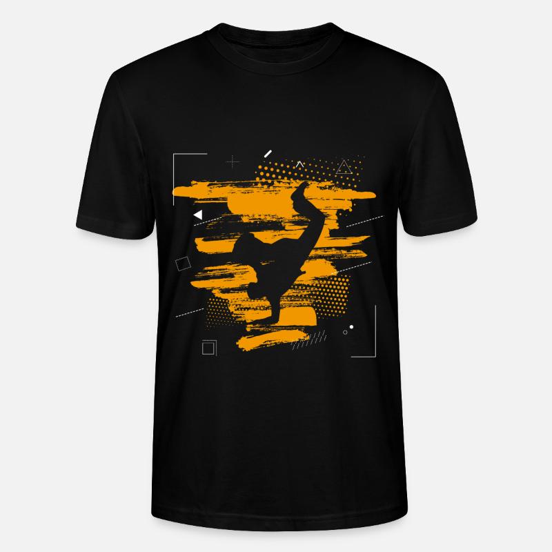 Breakdance Abstrakt - Stanley/Stella Unisex Bio-T-Shirt CRAFTER - Schwarz