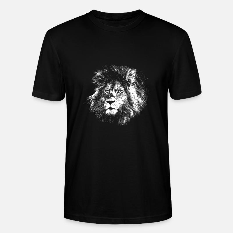 Dessin de lion - T-shirt bio CRAFTER Stanley Stella Unisexe - noir