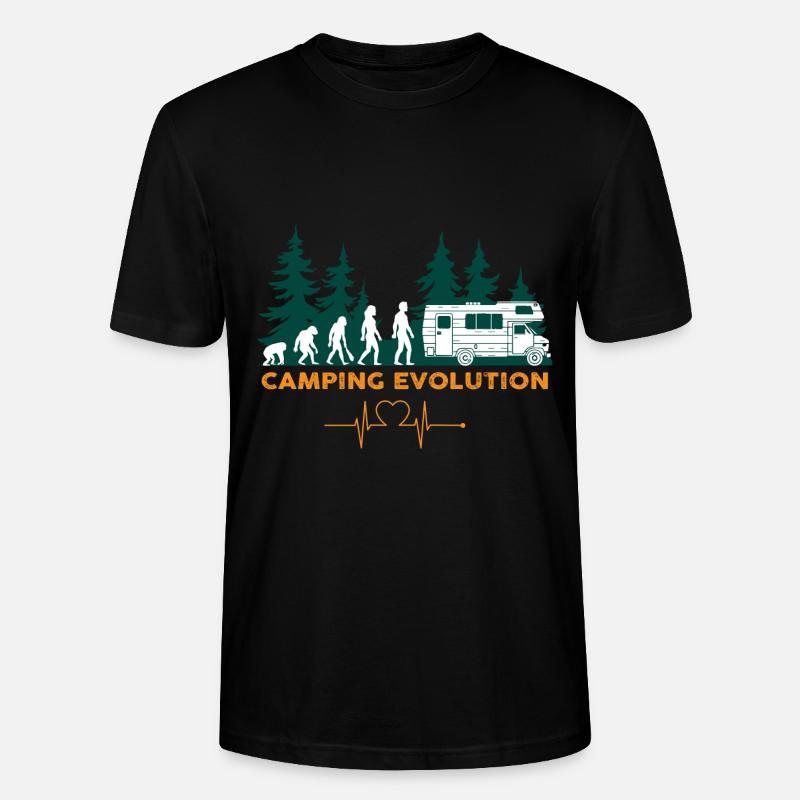 Camping car evolution - T-shirt bio CRAFTER Stanley Stella Unisexe - noir
