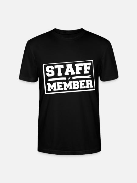 staff member stempel - Stanley/Stella Unisex Bio-T-Shirt CRAFTER - Schwarz