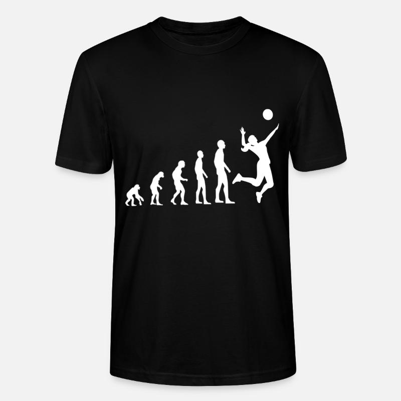 Volley-ball Evolution - T-shirt bio CRAFTER Stanley Stella Unisexe - noir