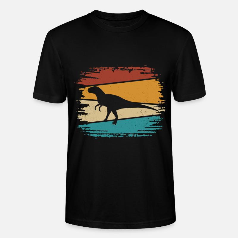 Velociraptor Dino Dinosaurier - Stanley/Stella Unisex Bio-T-Shirt CRAFTER - Schwarz