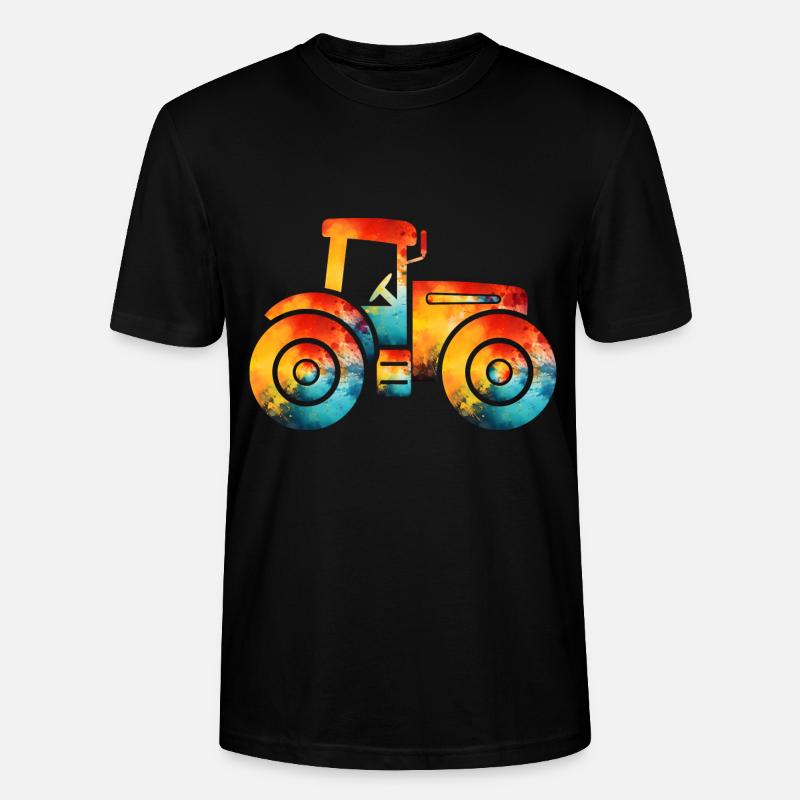 Traktor - Stanley/Stella Unisex Bio-T-Shirt CRAFTER - Schwarz