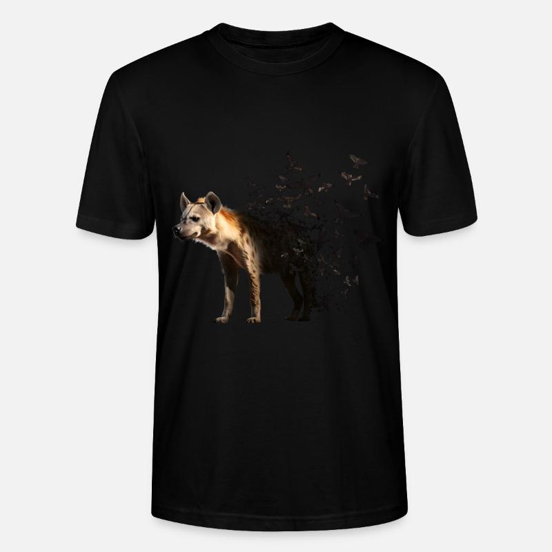 Hyäne - Stanley/Stella Unisex Bio-T-Shirt CRAFTER - Schwarz