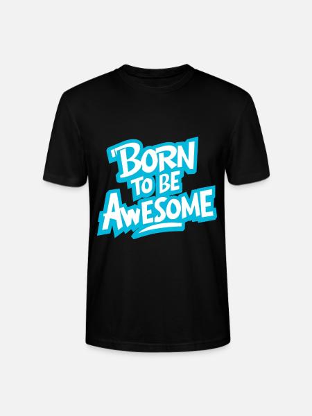 Né pour être génial - T-shirt bio CRAFTER Stanley Stella Unisexe - noir