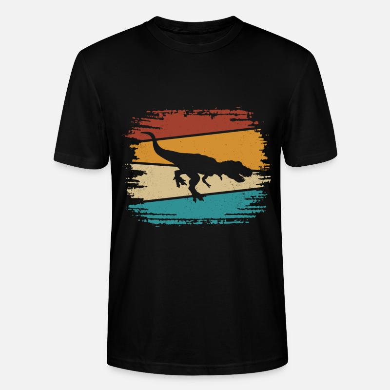 Dinosaurier T Rex - Stanley/Stella Unisex Bio-T-Shirt CRAFTER - Schwarz
