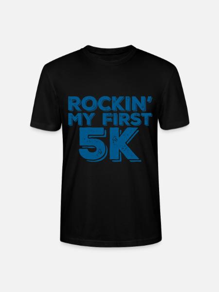 Rockin' My First 5k 3 - Stanley/Stella CRAFTER Unisex Organic T-Shirt - black