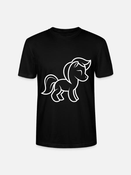 Pony - Stanley/Stella CRAFTER Unisex Organic T-Shirt - black