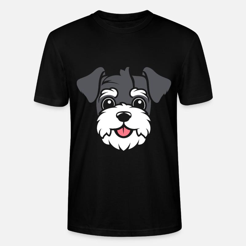 Schnauzer - Stanley/Stella Unisex Bio-T-Shirt CRAFTER - Schwarz