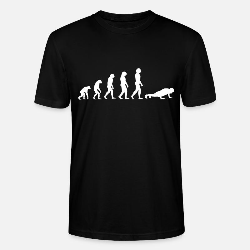Evolution Pompes - T-shirt bio CRAFTER Stanley Stella Unisexe - noir