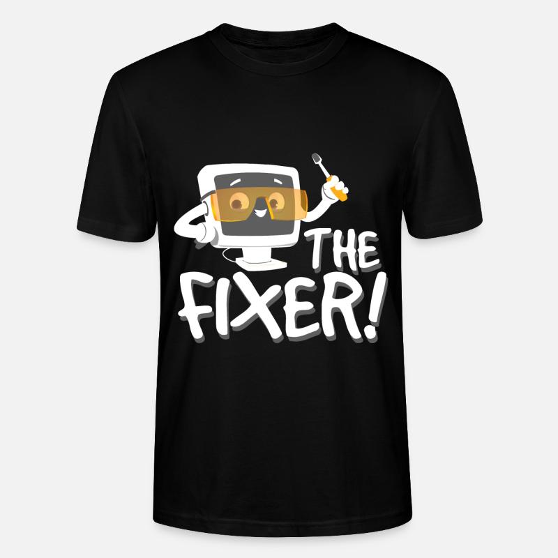 The Fixer Tech Support - Stanley/Stella CRAFTER Unisex Organic T-Shirt - black