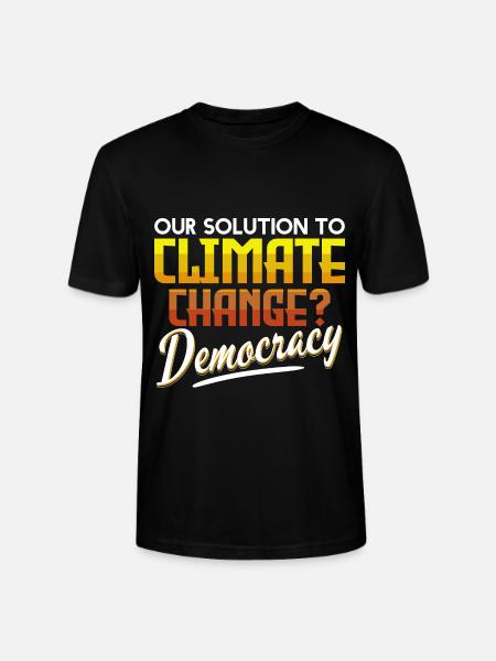 Change Democracy Awareness - Stanley/Stella CRAFTER Unisex Organic T-Shirt - black