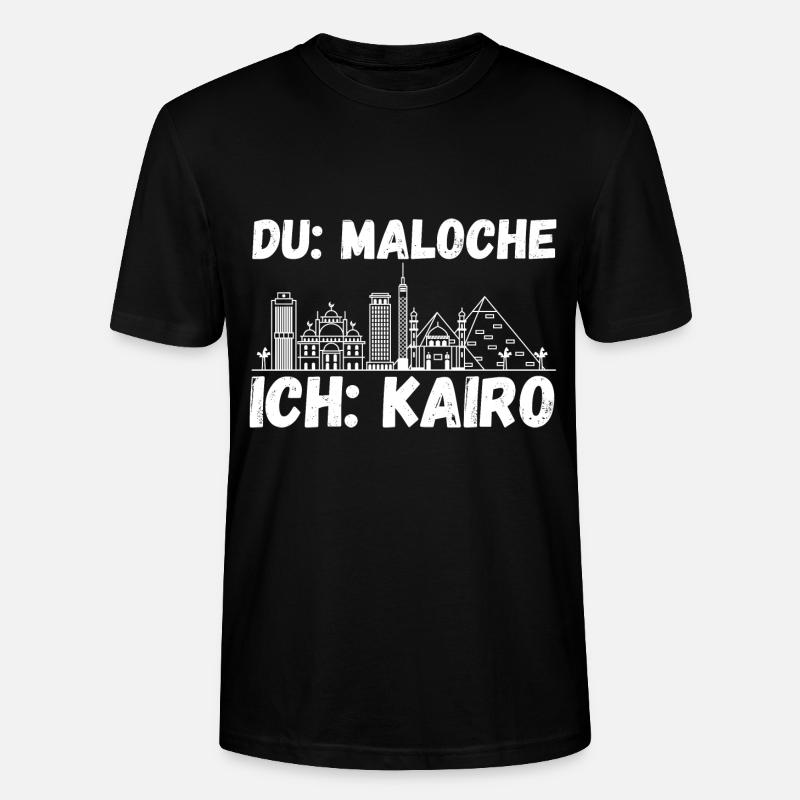 Du Maloche ich Kairo - Stanley/Stella Unisex Bio-T-Shirt CRAFTER - Schwarz
