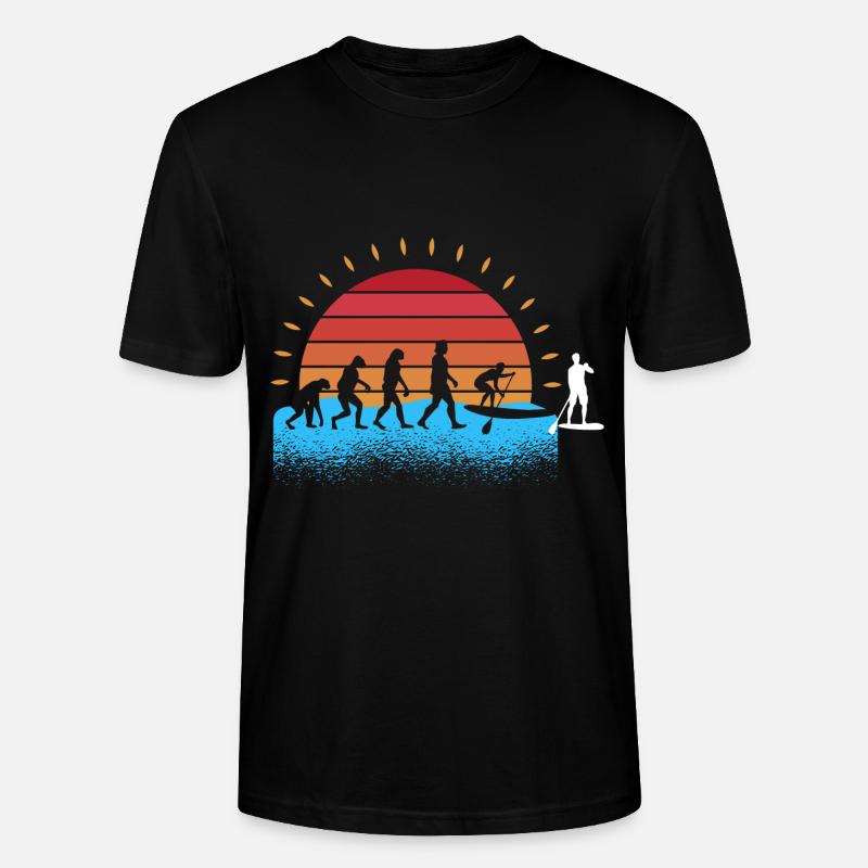 Evolution Stand Up Paddle - T-shirt bio CRAFTER Stanley Stella Unisexe - noir