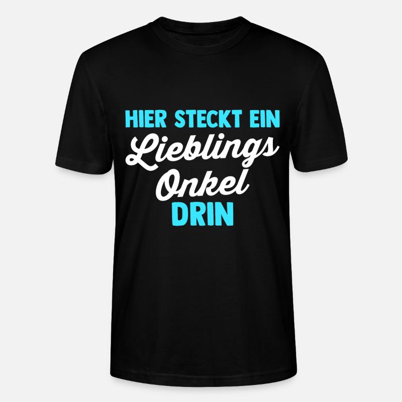 Patenonkel Onkel - Stanley/Stella Unisex Bio-T-Shirt CRAFTER - Schwarz