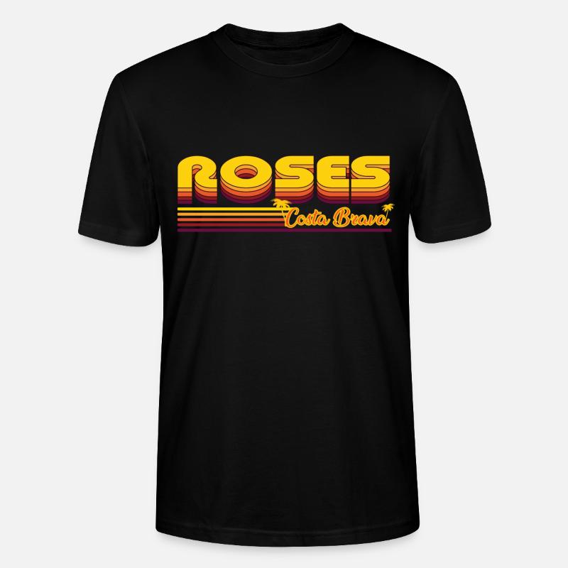 Roses Costa Brava Spanien Design - Stanley/Stella Unisex Bio-T-Shirt CRAFTER - Schwarz