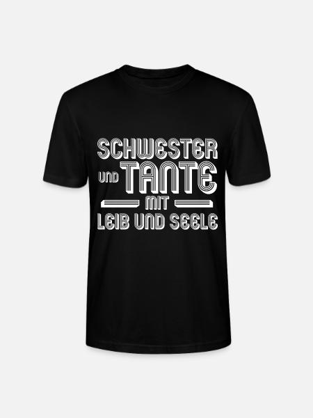 Schwester und Tante - Stanley/Stella Unisex Bio-T-Shirt CRAFTER - Schwarz