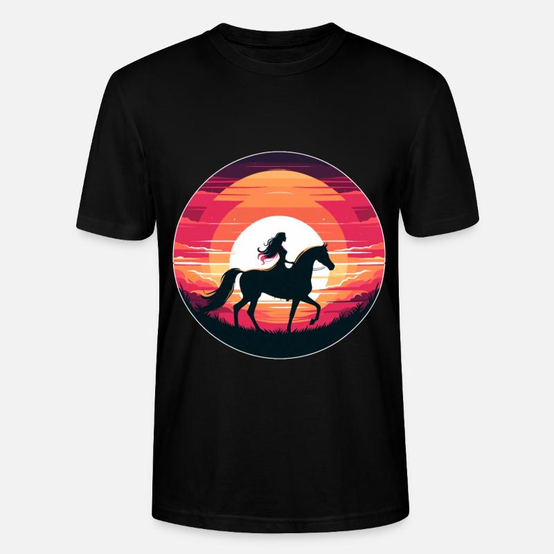 Fille de cheval arabe - T-shirt bio CRAFTER Stanley Stella Unisexe - noir