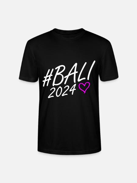 Bali 2024 Herz Reise - Stanley/Stella Unisex Bio-T-Shirt CRAFTER - Schwarz