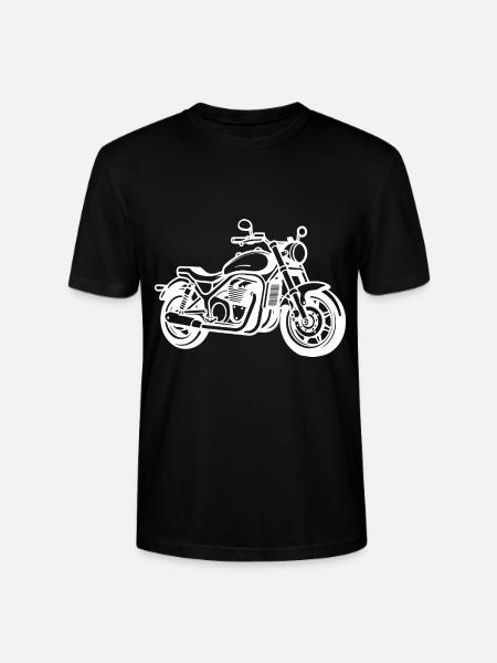Motorcycle Biker - Stanley/Stella CRAFTER Unisex Organic T-Shirt - black