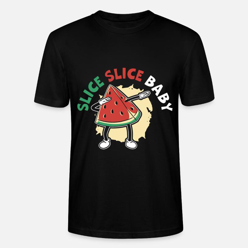 Été drôle de pastèque - T-shirt bio CRAFTER Stanley Stella Unisexe - noir