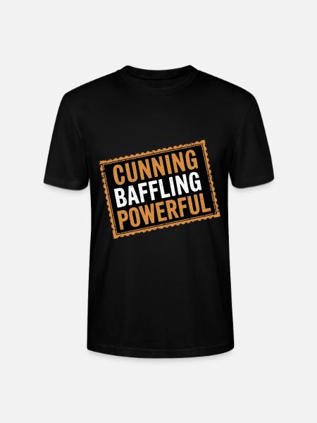 Cunning Baffling Powerful 13 - Stanley/Stella Unisex Bio-T-Shirt CRAFTER - Schwarz