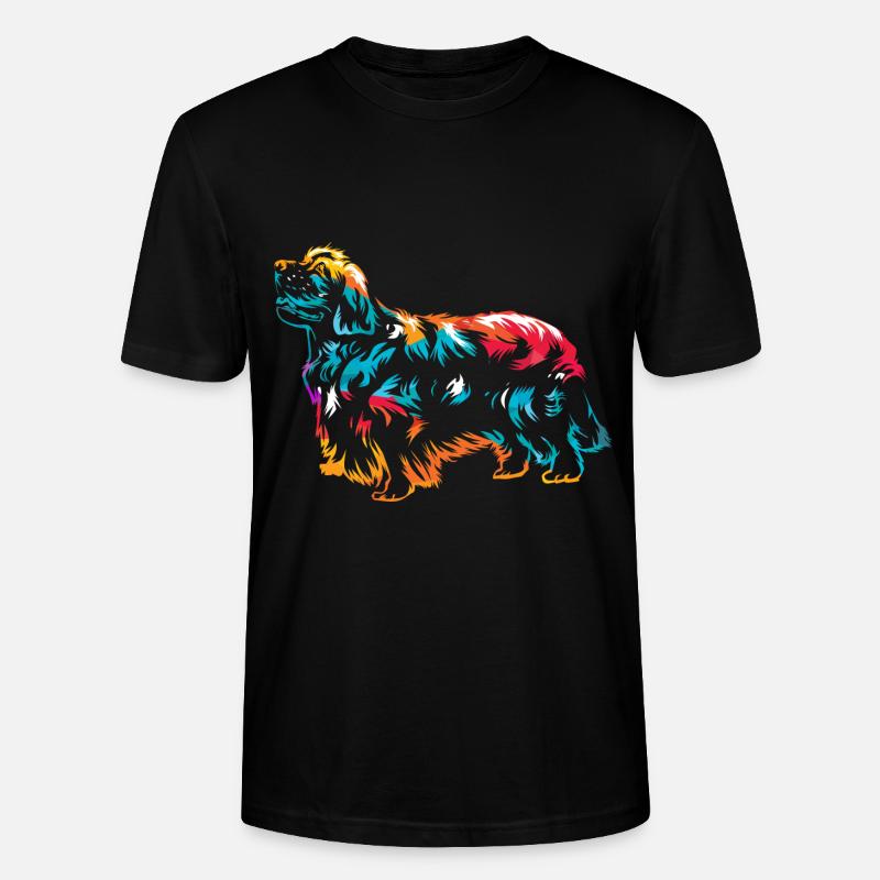 Clumber Spaniel - Stanley/Stella Unisex Bio-T-Shirt CRAFTER - Schwarz