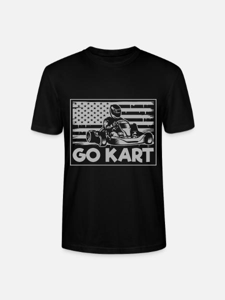 Gokart Go Kart Bil Race - Stanley Stella CRAFTER unisex økologisk-T-shirt - sort