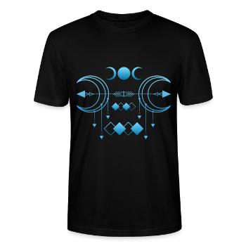 Symbolisme des signes - T-shirt bio CRAFTER Stanley Stella Unisexe - noir - Devant - Alina (178cm) & Michal (187cm)
