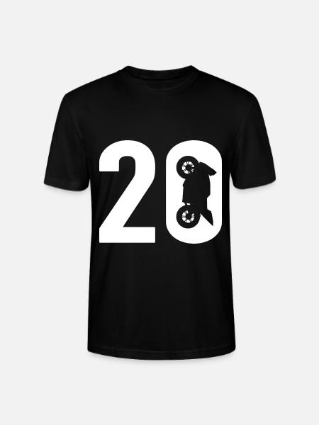 20 Biker Motorcycle 20 - Stanley/Stella CRAFTER Unisex Organic T-Shirt - black
