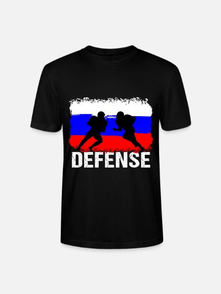 Football américain Russie Défense - T-shirt bio CRAFTER Stanley Stella Unisexe - noir