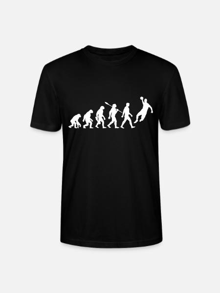Evolution - Handball - Handball Players - Stanley/Stella CRAFTER Unisex Organic T-Shirt - black