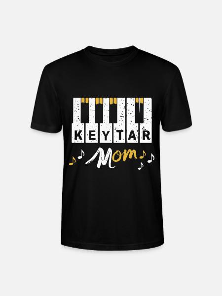 Keytar Keyboard Gift - Stanley/Stella CRAFTER Unisex Organic T-Shirt - black