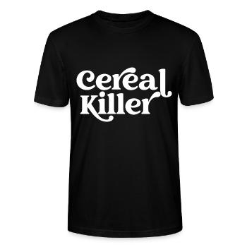 Tueur de céréales - T-shirt bio CRAFTER Stanley Stella Unisexe - noir - Devant - Alina (178cm) & Michal (187cm)
