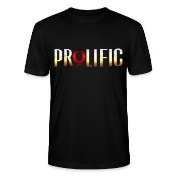prolific - T-shirt bio CRAFTER Stanley Stella Unisexe - noir - Devant - Alina (178cm) & Michal (187cm)