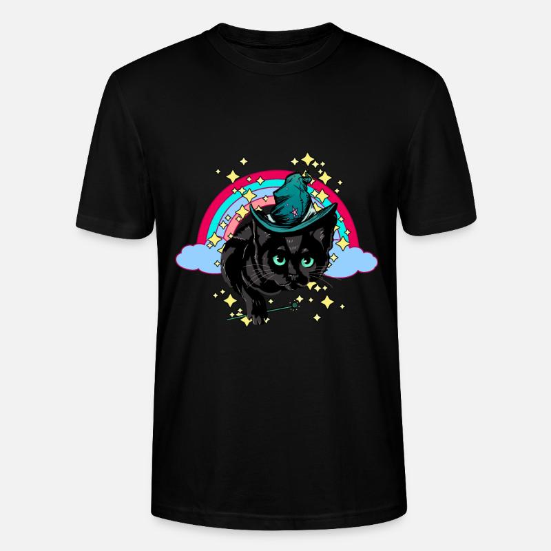Magic Rainbow Spell Cat Magic - T-shirt bio CRAFTER Stanley Stella Unisexe - noir