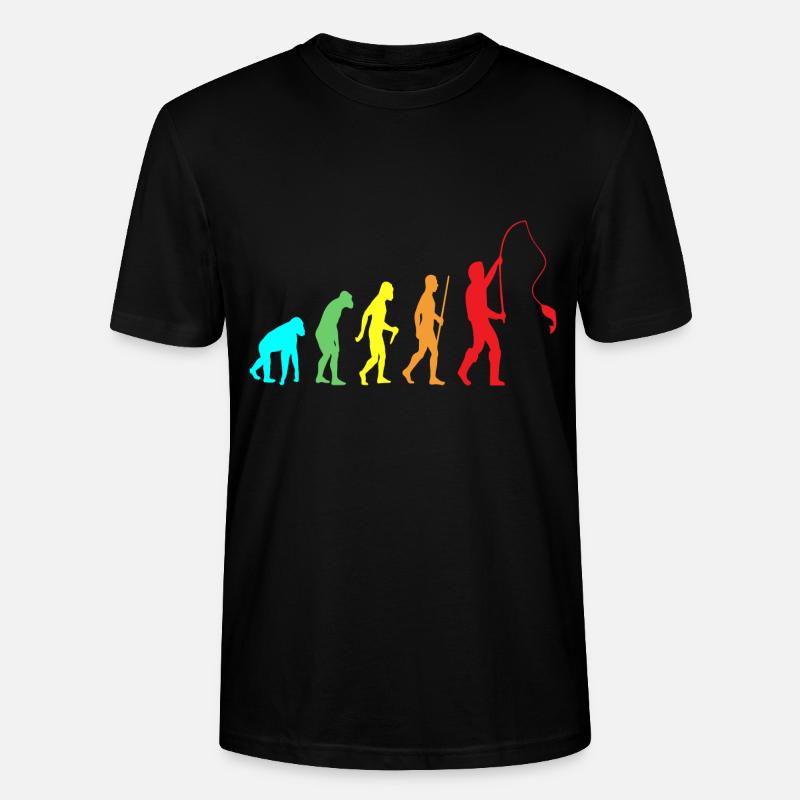 Évolution des pêcheurs - T-shirt bio CRAFTER Stanley Stella Unisexe - noir