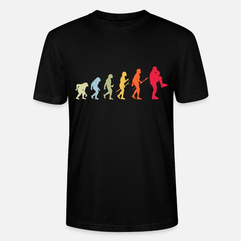 Évolution du baseball - T-shirt bio CRAFTER Stanley Stella Unisexe - noir