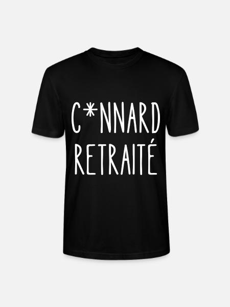 connard retraité - T-shirt bio CRAFTER Stanley Stella Unisexe - noir