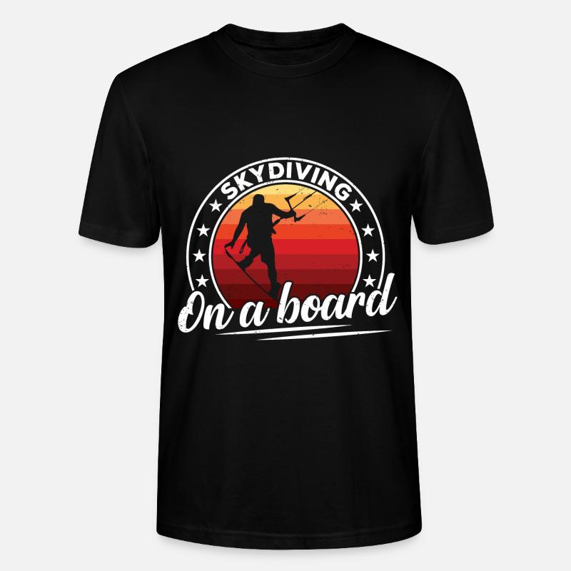 Kiteboarder Parachute Springboard Kitesurfer - T-shirt bio CRAFTER Stanley Stella Unisexe - noir