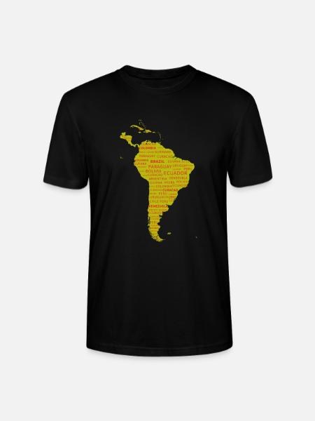 Südamerika Kontinent. Geschenkidee. - Stanley/Stella Unisex Bio-T-Shirt CRAFTER - Schwarz