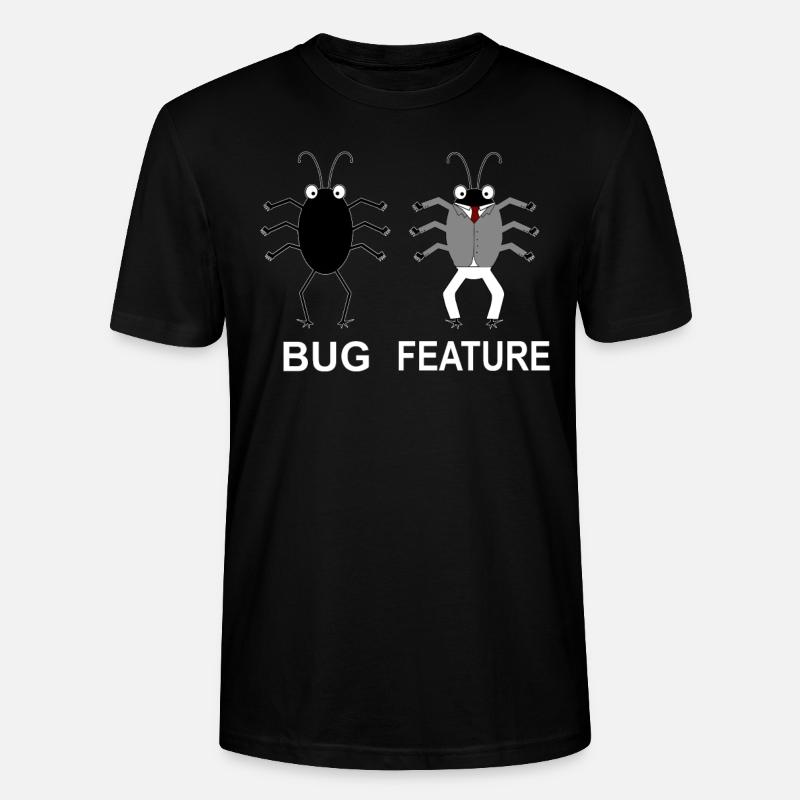 Bug Feature - Computer Scientist Programmer - Stanley/Stella CRAFTER Unisex Organic T-Shirt - black