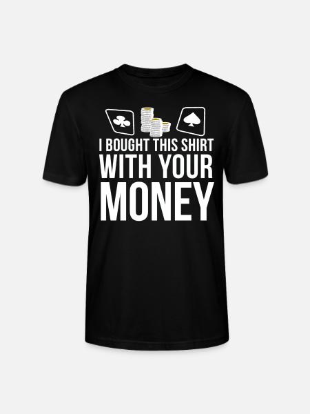 Poker Poker Chips Poker siger Funny Gift - Stanley Stella CRAFTER unisex økologisk-T-shirt - sort