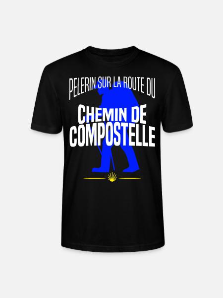 Chemin de compostelle - Randonnée - T-shirt bio CRAFTER Stanley Stella Unisexe - noir
