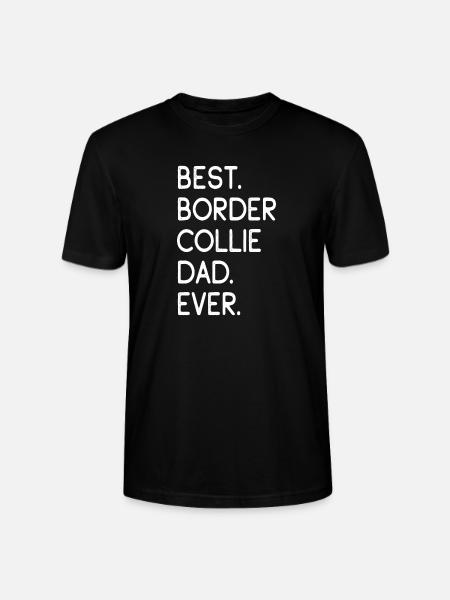 Border Collie - Stanley/Stella CRAFTER Unisex Organic T-Shirt - black